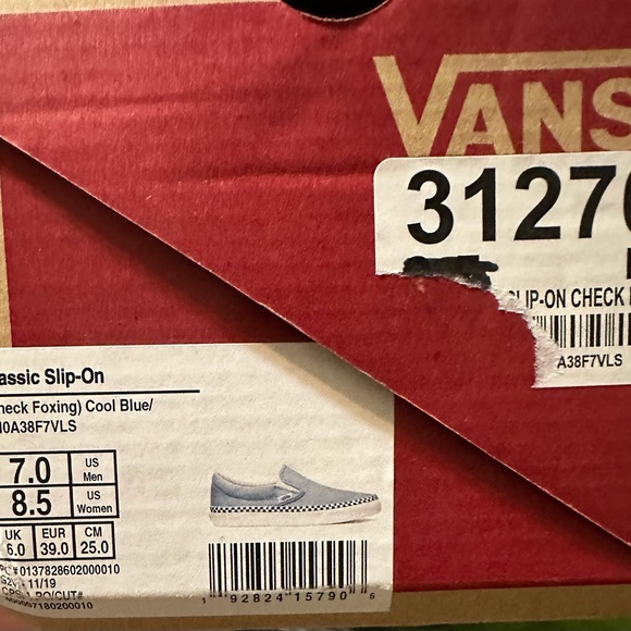 Vans sneakers light blue slip on - Picture 11 of 11